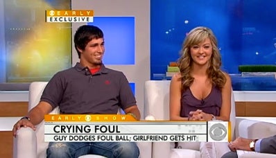 Illustration for article titled Foul Ball Couple Update: Bo "The Bailer" Threatens To Leak Intimate Photos Of Ex He Failed To Protect