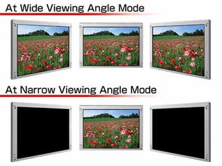 Illustration for article titled New LCD Display From NEC Can Switch Between Wide and Narrow Viewing Angles