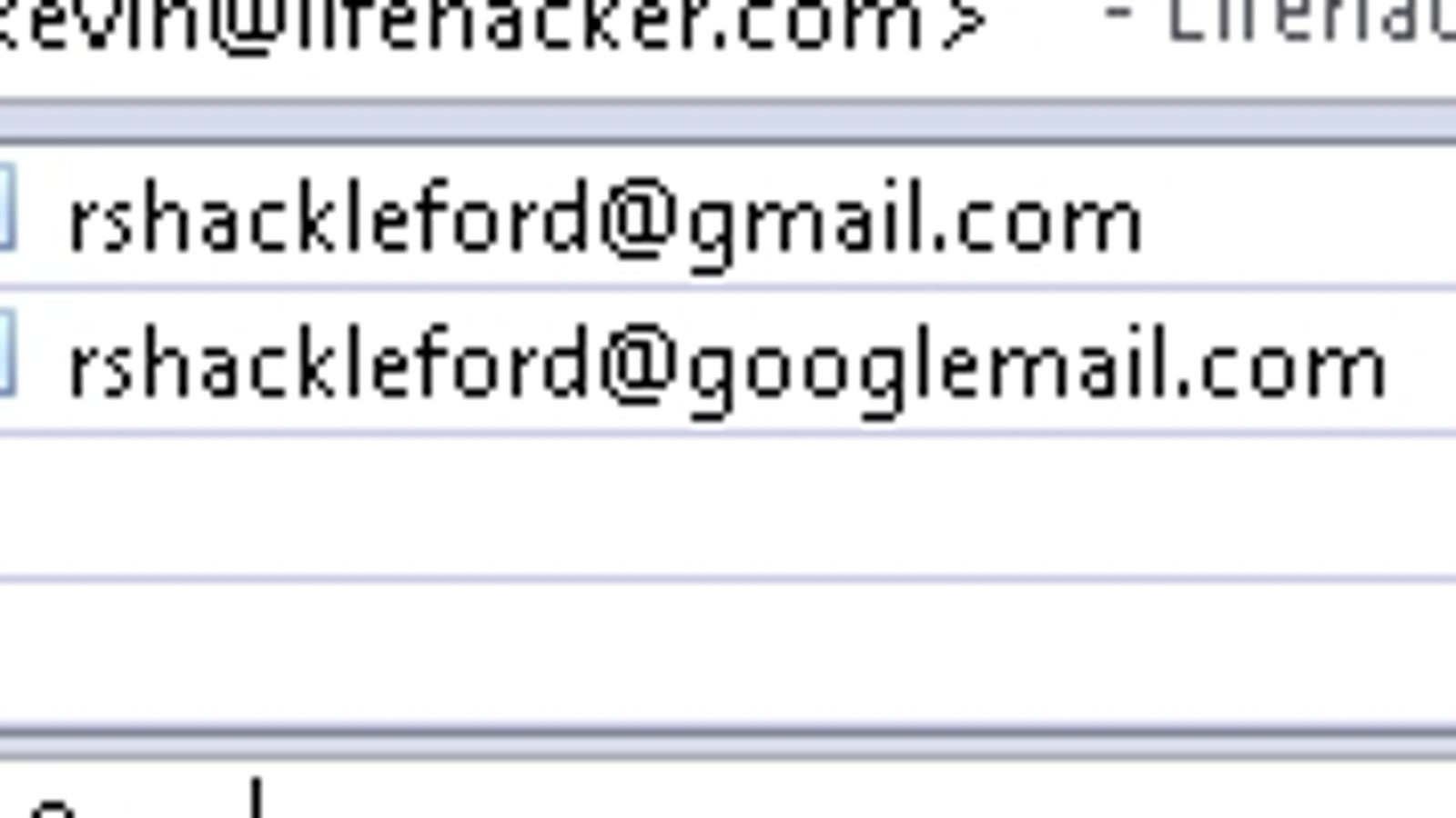 Use a googlemail address to lessen gmail spam