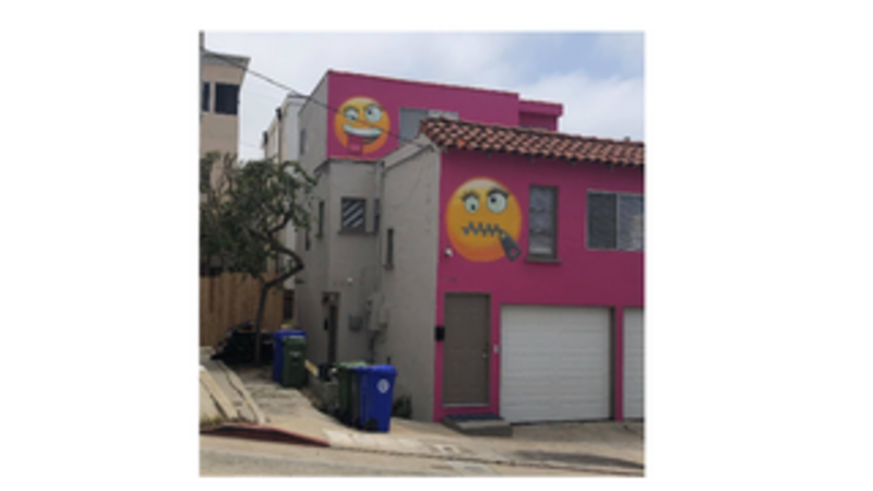 California Woman Spites Neighbor With Hot Pink Emoji House
