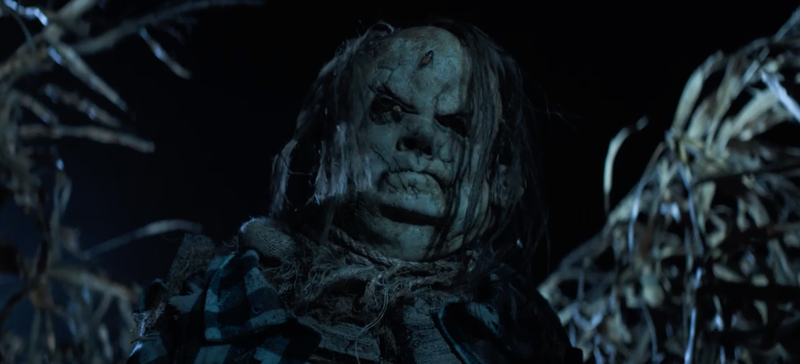 Yep, still the scariest scarecrow ever.