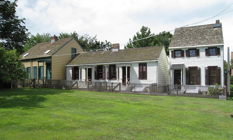 Homes that housed free African Americans beginning in 1830s New York City on Hunterfly Road in what was the free black community of Weeksville in Brooklyn