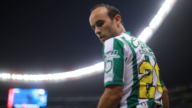 Landon Donovan played in eight matches for Club LeĂłn last season.