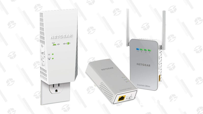 Refurb NETGEAR AC1900 Mesh WiFi Extender | $60 | Daily Steals | Use promo code KINJA20Refurb NETGEAR PowerLINE 1000 Mbps WiFi | $57 | Daily Steals | Use promo code KINJA20