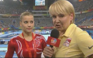 Illustration for article titled Andrea Joyce Makes Tiny Gymnast Cry; Enjoys It