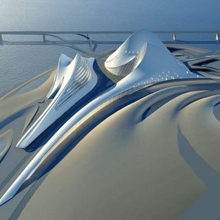 Illustration for article titled Zaha Hadid's Dubai Opera House Design Makes Me See Cylon Raiders