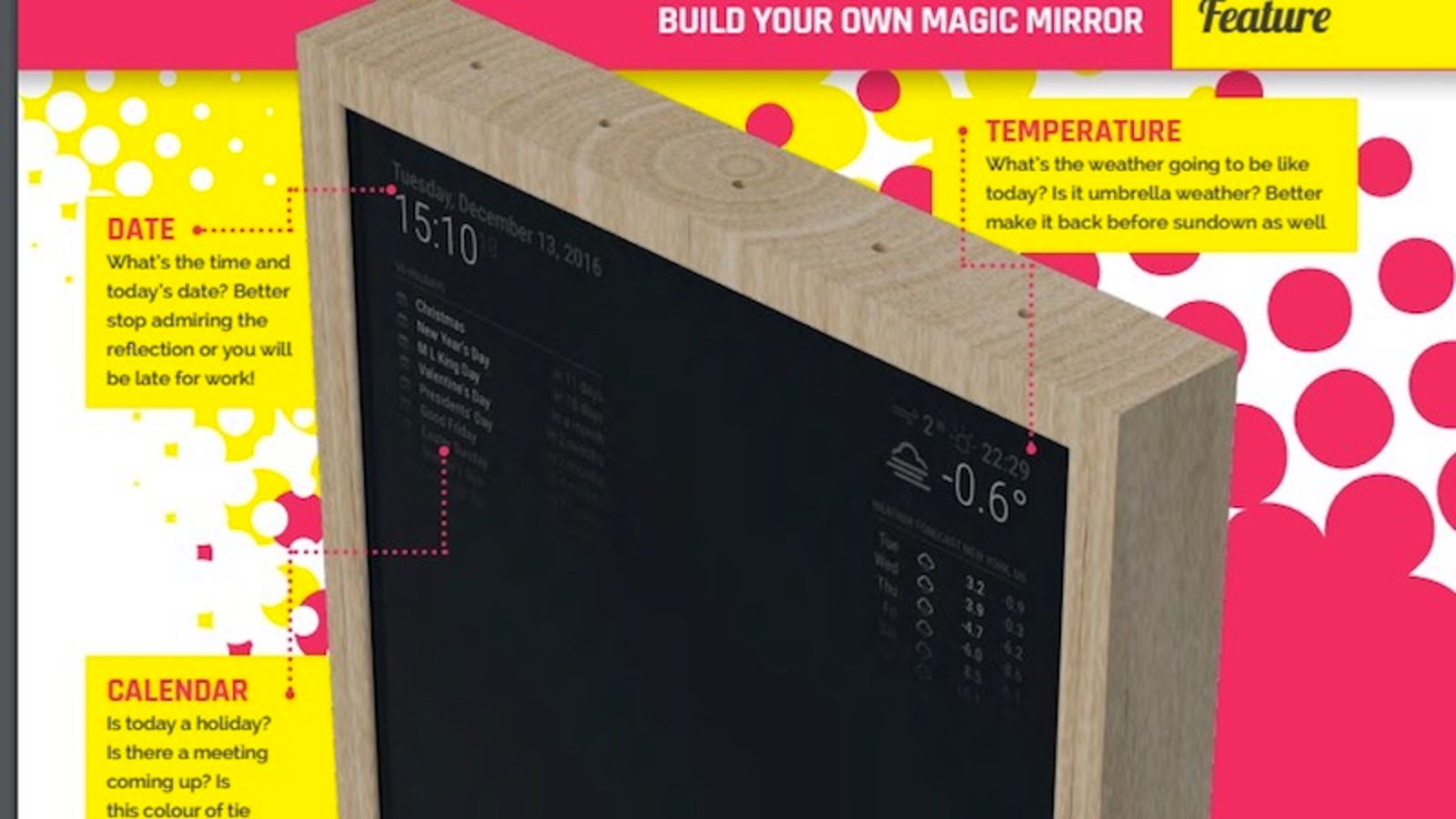 magic mirror raspberry pi making modules