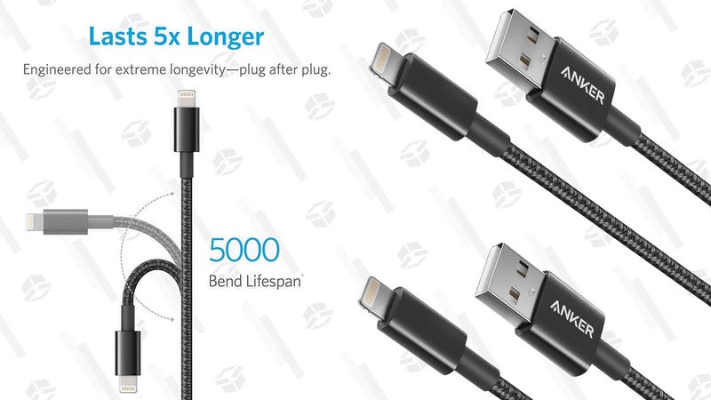 Pack de 2 cables Anker de nailon 6' | $18 | AmazonGráfico: Shep McAllister