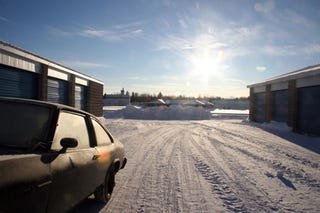 Illustration for article titled Jalopnik's Favorite Art Project: Freezing A 1978 Chevy Nova In Ice