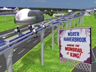 Illustration for article titled Lyle Lanley Sells Futuristic Rail System to Ann Arbor, Detroit