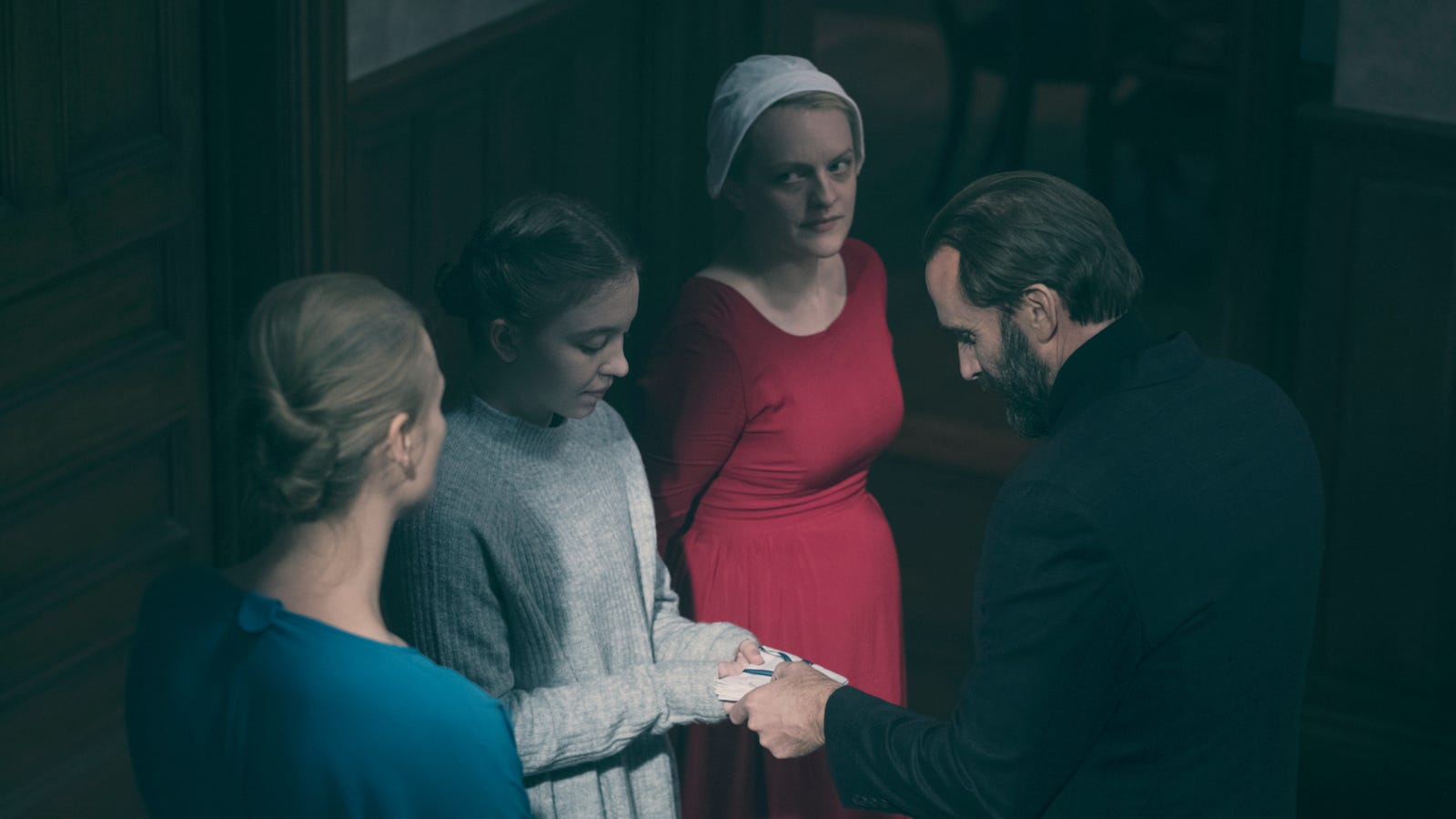 Handmaid's Tale Cast Dance The Handmaid’s Tale Recap: Season 2, Episode 8 Women’s Work