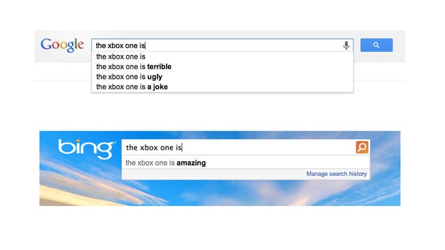 The Hilarious Difference Between Google and Bing in One Picture
