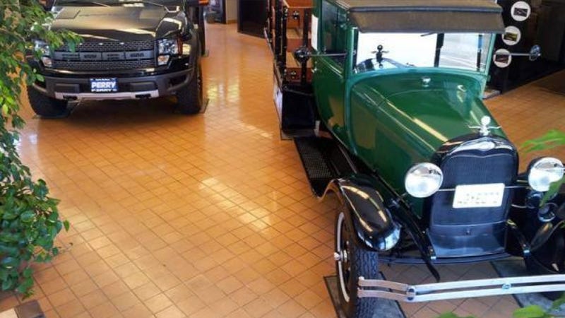 Illustration for article titled Man Makes World's Oldest Trade-in: A 1929 Ford Truck For Two 2012 Ford Trucks