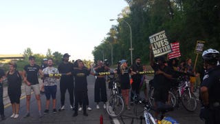 Black Lives Matter Toronto shuts down a highway in July 2015 to protest the deaths of two black Canadians who were killed by police.Facebook