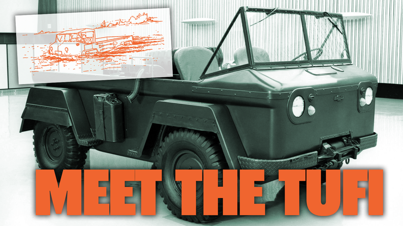 Illustration for article titled Chevy Once Designed An Amphibious Jeep Competitor Out Of The Corvair