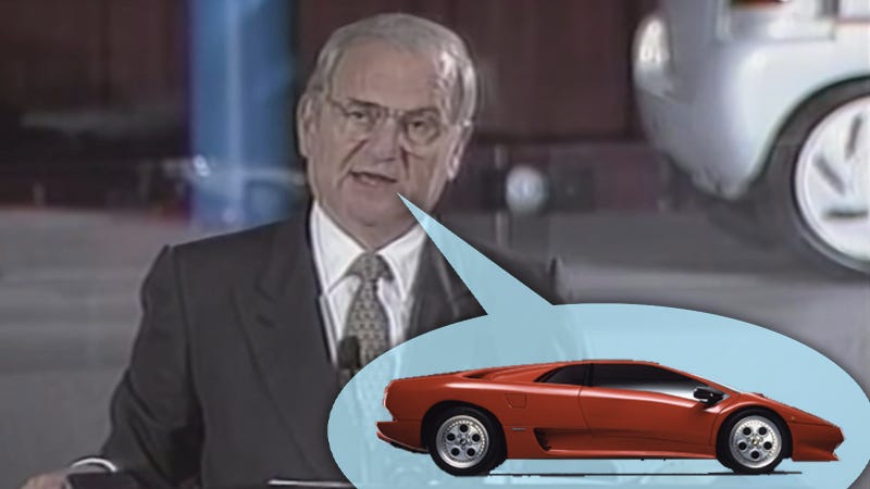 Illustration for article titled Lee Iacocca Introduced the Lamborghini Diablo and Dodge Stealth Together in 1991