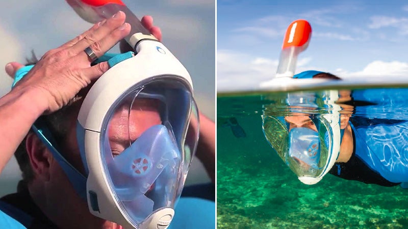 A Snorkel Mask That Lets You Breath Like You're Not Underwater