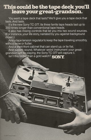 Illustration for article titled Sony Still Hoping Our Kids Will Be Into Really Retro Gear