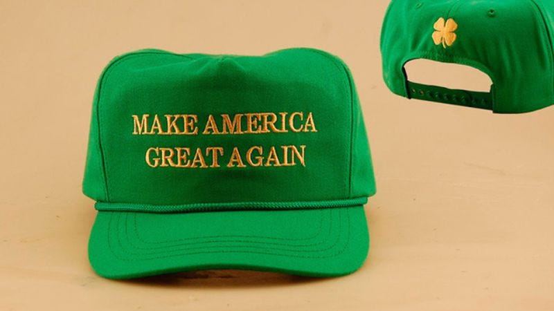 Illustration for article titled Trump even screws up a simple holiday hat