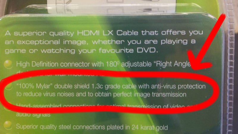 Illustration for article titled Is There Anyone Stupid Enough to Believe That This Cable Has Anti-Virus Protection?