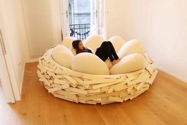 Replace All Your Furniture With These Giant Bird Nests For People