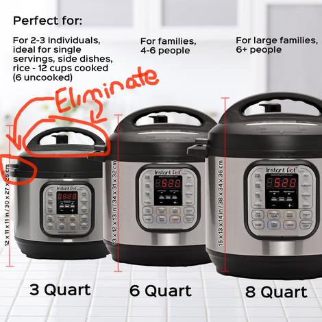 Illustration for article titled The Small Instant Pot Should Fit Inside the Regular Instant Pot: A Modest Proposal