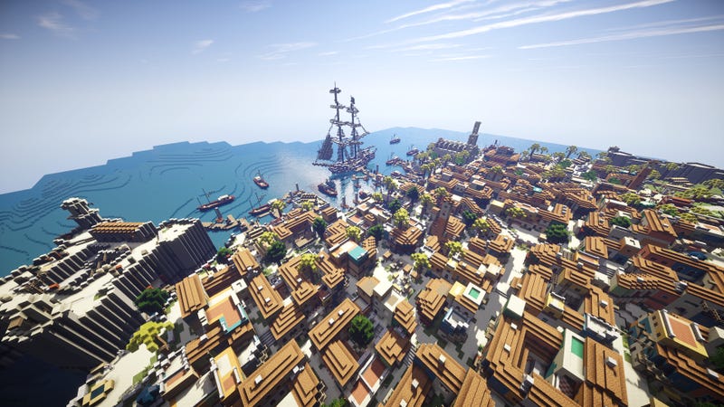 Havana from Assassin's Creed IV, Recreated in Minecraft