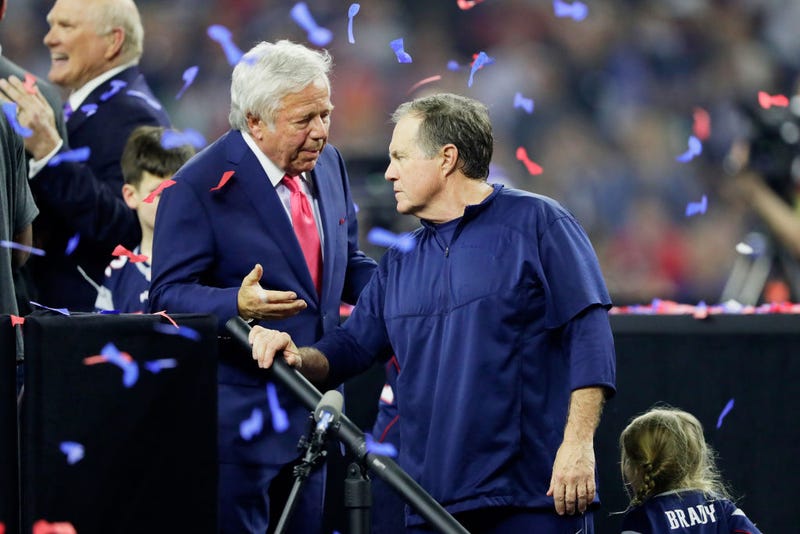 New England Patriots owner Robert Kraft and coach Bill Belichick (Jamie Squire/Getty Images)