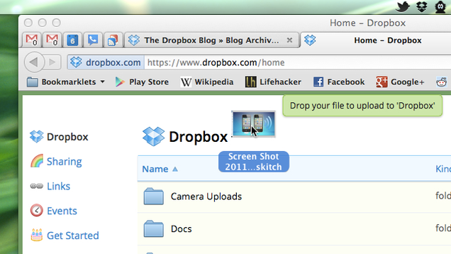 dropbox links not working