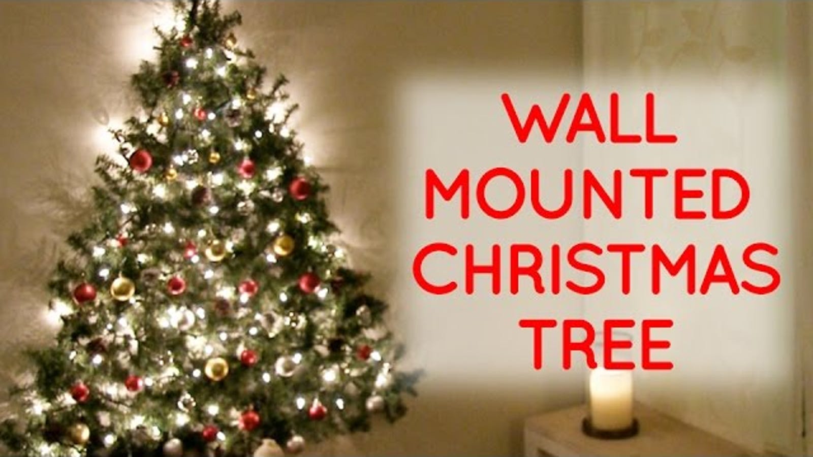 This Wall Mounted Christmas Tree Is Perfect For Small Spaces