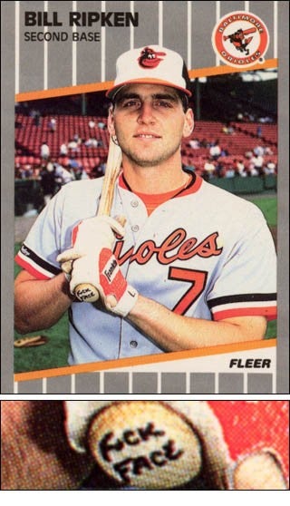 Illustration for article titled Cal Ripken's Daughter Called Him That Naughty Thing Written On Billy Ripken's Bat