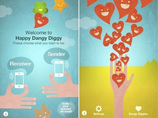 Illustration for article titled Blow Virtual Kisses with Happy Dangy Diggy