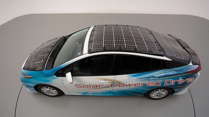 prius güneş enerjili araç