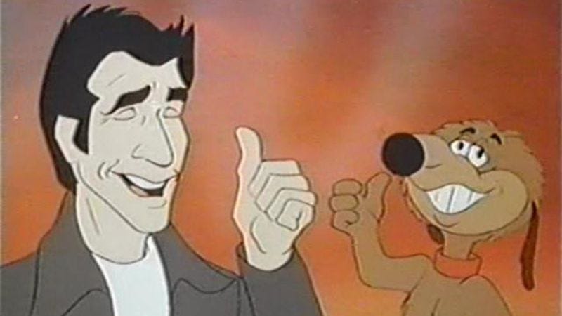 Illustration for article titled Arthur Fonzarelli, time traveler: 22 animated extensions of live-action TV series