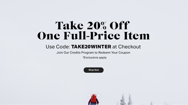 Take 20% Off One Full-Price Item at Backcountry