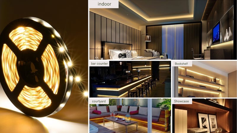 16.4' LED Strip Light, $5 with code DFZBAG5B