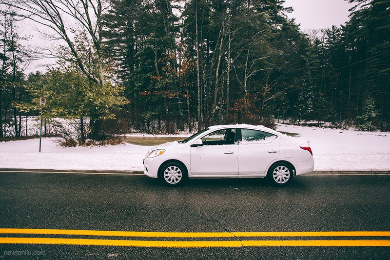 Illustration for article titled I drove America's cheapest car through wintry New England and loved it