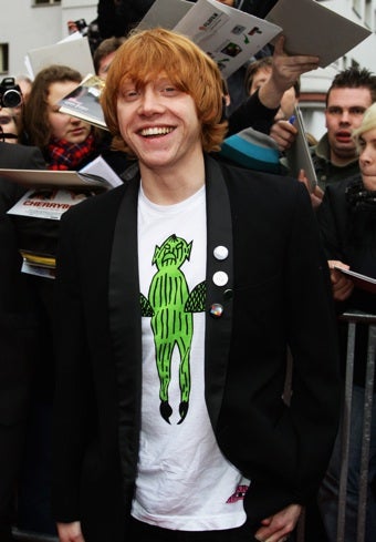 Illustration for article titled Rupert Grint Now Studying Defense Against The Swine Flu