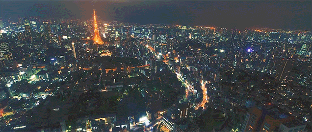 どこか無機質な 大都会東京の夜を空撮したタイムラプス ギズモード ジャパン
