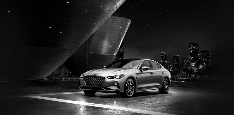 Illustration for article titled Genesis G70 is getting a manual (officially) for the US.