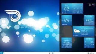 The Blue Bokeh Windows 8 Desktop