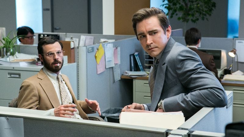Scoot McNairy (left), Lee Pace (AMC)