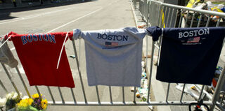 Memorial site in Boston (Don Emmert/Getty Images)