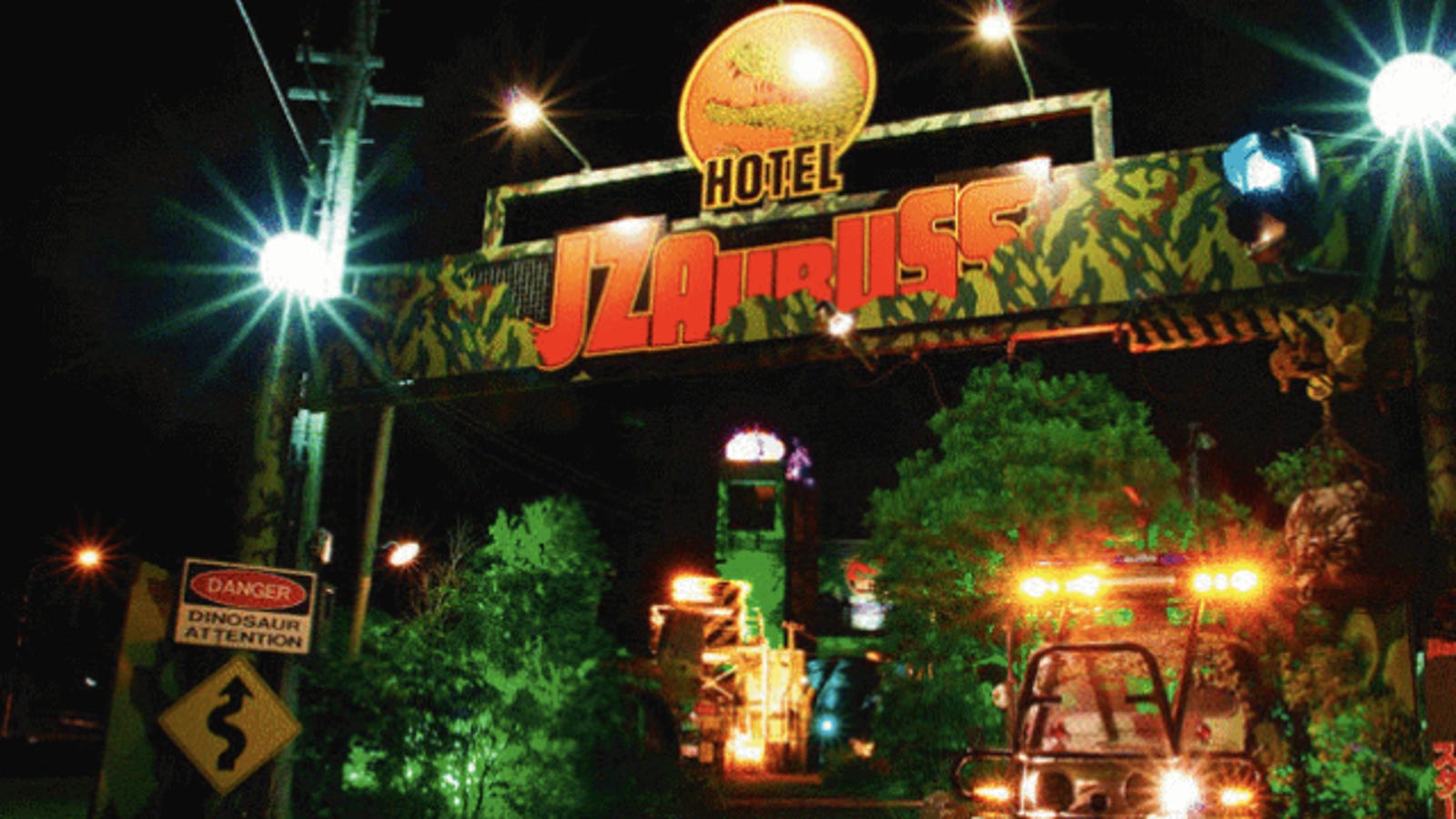 Who Wants To Stay At A Jurassic Park Themed Love Hotel