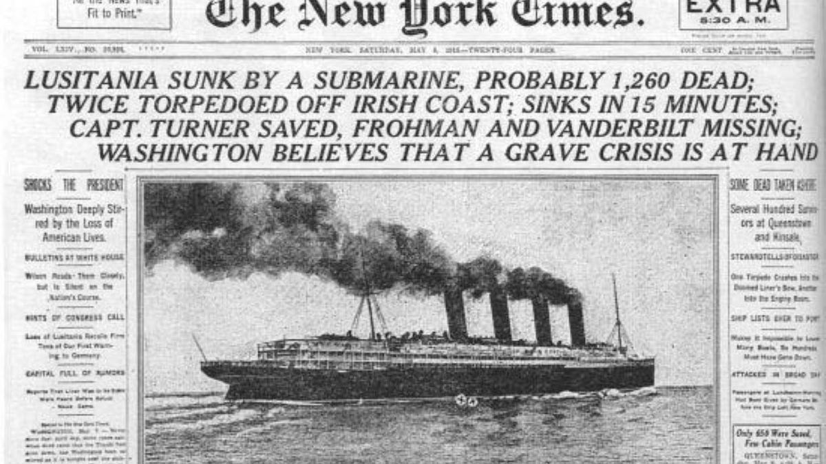 How The Sinking Of The Lusitania Heralded An Entirely New