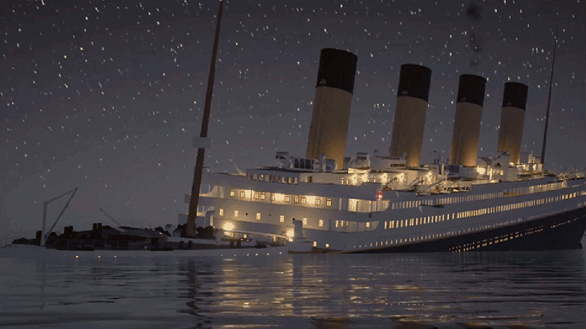 Watch The Titanic Sink In Real Time