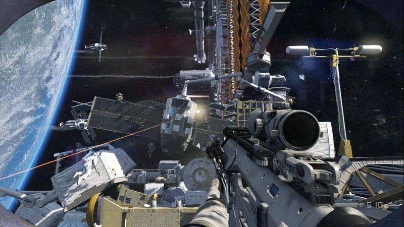 Call of Duty Ghosts went to space 3 years ago.