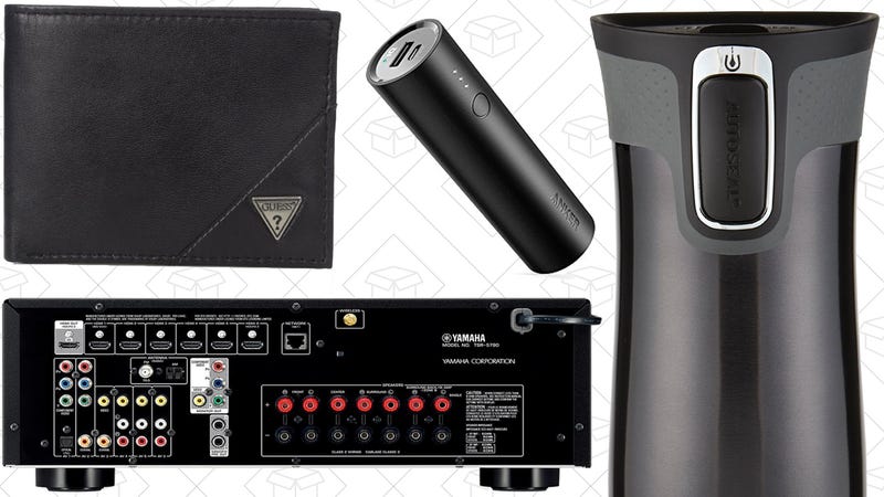 Illustration for article titled Saturday's Best Deals: Your Favorite Travel Mugs, AV Receivers, Guess Wallets