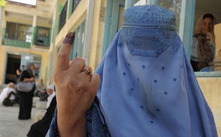 Illustration for article titled Female Voters Threatened, Intimidated In Afghanistan Election