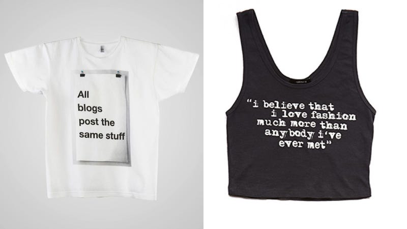 Fashion Would You Rather: Shameful Pseudo-Intellectual T-Shirt Edition